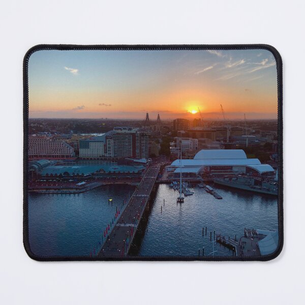Item preview, Urban Serenity: Sunset Over Darling Harbour, Sydney designed and sold by AltitudeEchoes.