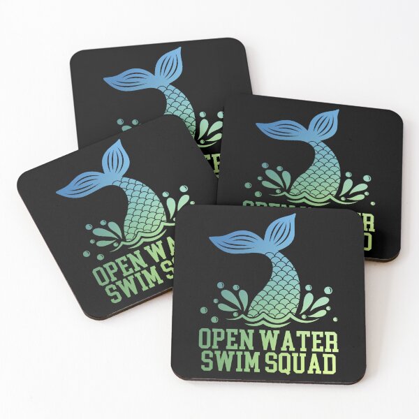 Item preview, Open water swim squad - mermaid vibes designed and sold by EvergreenWhimsy.