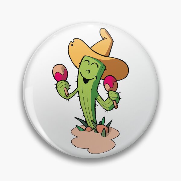 Item preview, Cactus with pink maracas designed and sold by Guillaume Desbiolles.