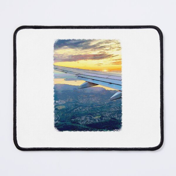 Item preview, Watercolor sky view from plane designed and sold by violettoffee.