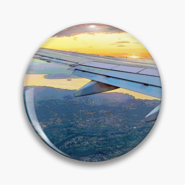 Item preview, Watercolor sky view from plane designed and sold by violettoffee.