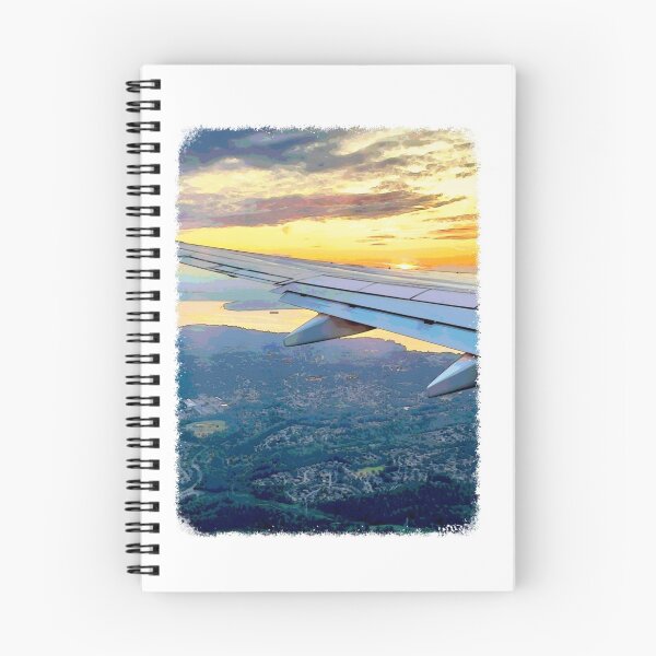 Item preview, Watercolor sky view from plane designed and sold by violettoffee.