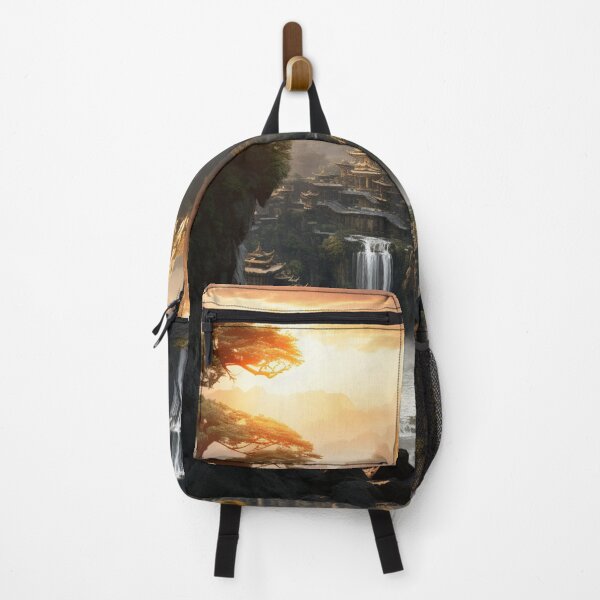 Item preview, Digital Mirage: Sunlit Waterfall in Pixel Precision - 19 designed and sold by Moisky Art.