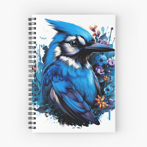 Item preview, Blue Jay Flowers Water color background designed and sold by AndyMcBird.