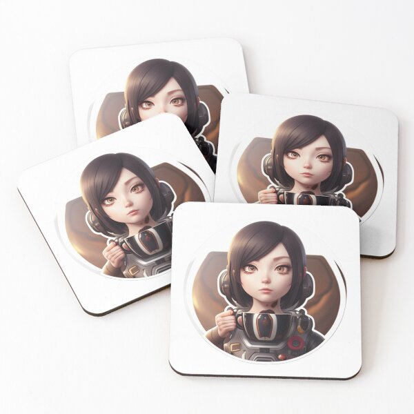 Item preview, Anime girl with coffee designed and sold by Karamstore20.