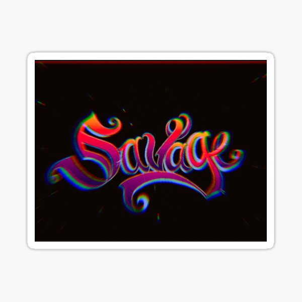 "Savage Art " Sticker for Sale by JennaKnight Redbubble