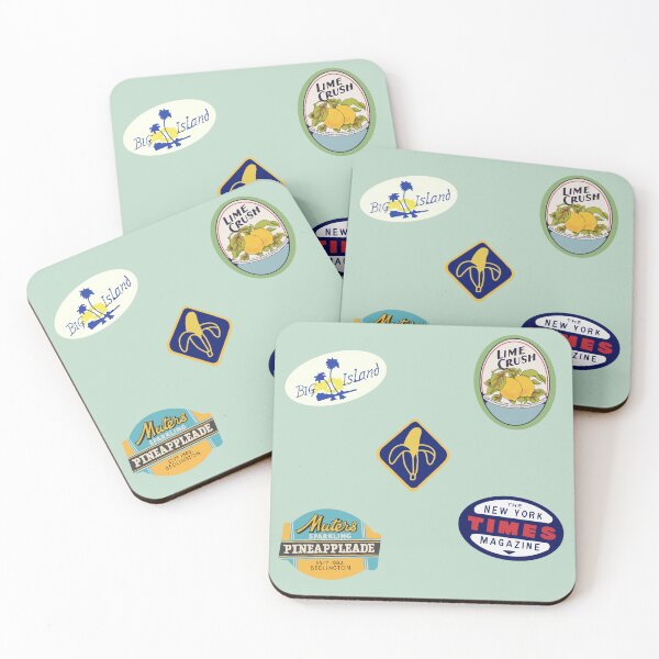 Item preview, Retro fruit labels  designed and sold by Clembr.