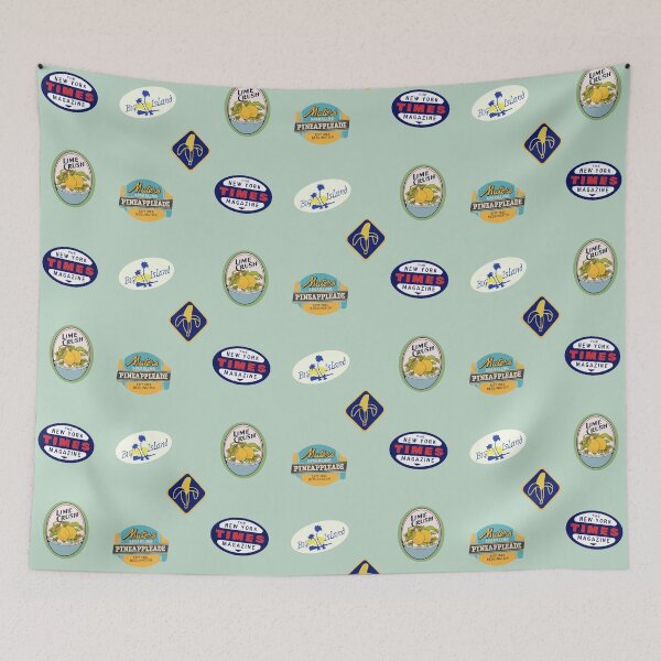 Item preview, Retro fruit labels  designed and sold by Clembr.