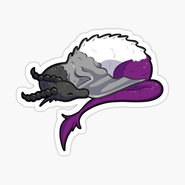 Ace Pride Dragon Sticker For Sale By Khalico Redbubble