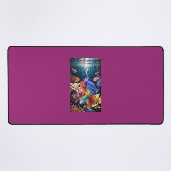 Item preview, Betta Fish Swimming With Flowers 	 	 designed and sold by okbnfceoayk98.