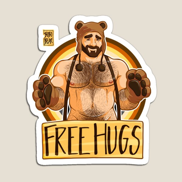 ADAM LIKES HUGS - BEAR PRIDE Magnet