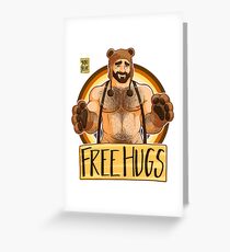 ADAM LIKES HUGS - BEAR PRIDE Greeting Card