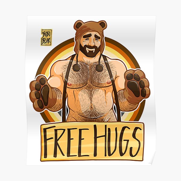 ADAM LIKES HUGS - BEAR PRIDE Poster