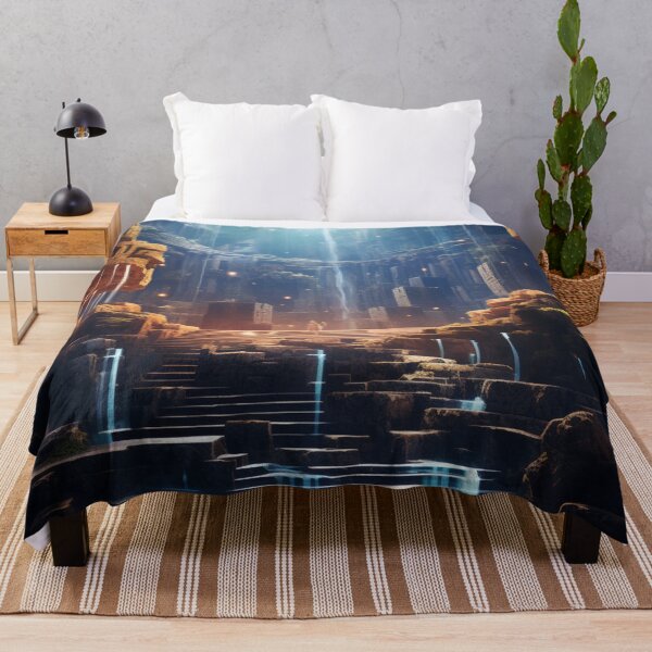 Item preview, Digital Mirage: Sunlit Waterfall in Pixel Precision - 22 designed and sold by Moisky Art.
