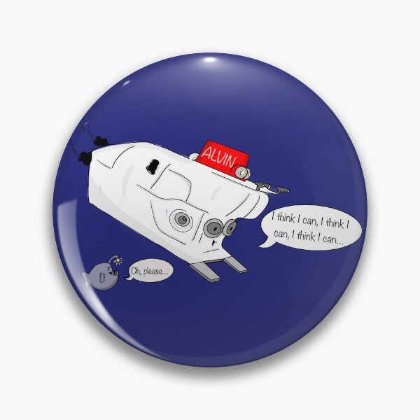 Item preview, Alvin, the Courageous Submersible" Cartoon Print - Inspirational Design designed and sold by blue-planet-art.
