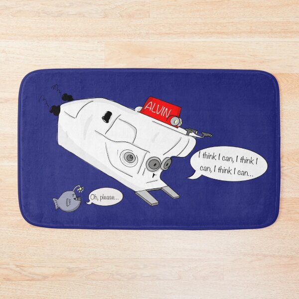 Item preview, Alvin, the Courageous Submersible" Cartoon Print - Inspirational Design designed and sold by blue-planet-art.