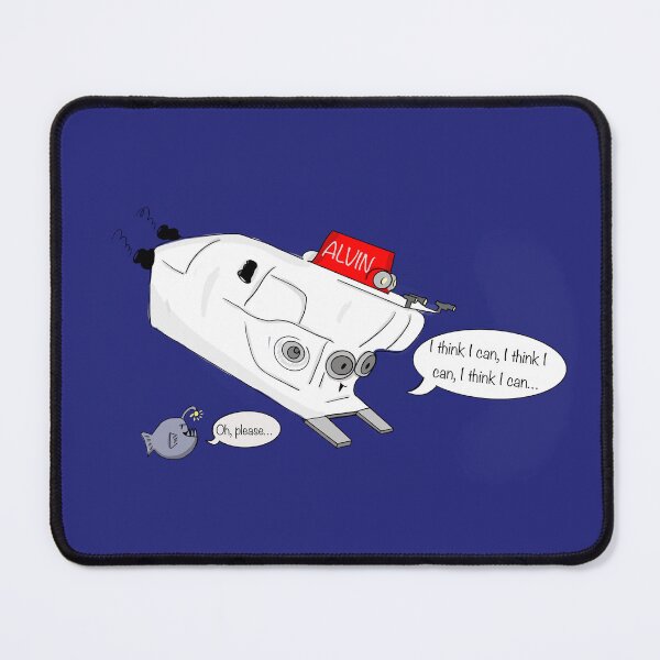 Item preview, Alvin, the Courageous Submersible" Cartoon Print - Inspirational Design designed and sold by blue-planet-art.
