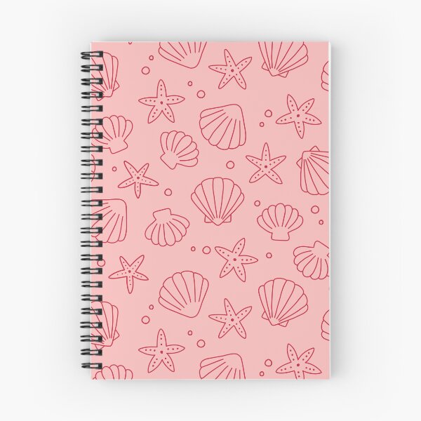 Item preview, Minimalist Seashell Pattern (red/pink) designed and sold by Design Minds Boutique.