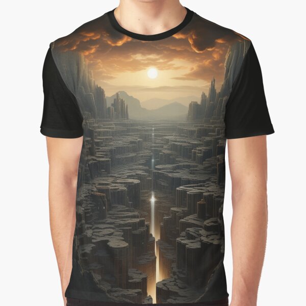 Vista previa del artículo con la obra «Digital Mirage: Sunlit Waterfall in Pixel Precision - 23», diseñado y vendido por Moisky Art.