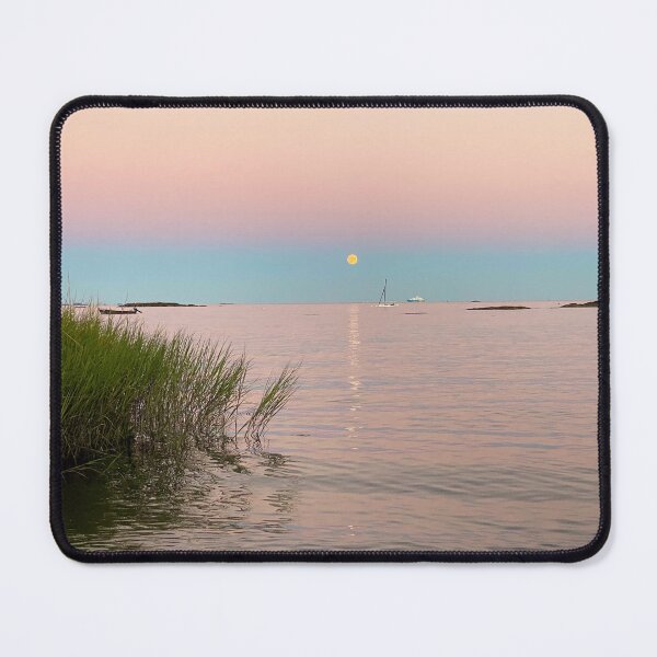 Item preview, Lunar Serenity: Moonlit Sunset on the Connecticut Shoreline designed and sold by AltitudeEchoes.