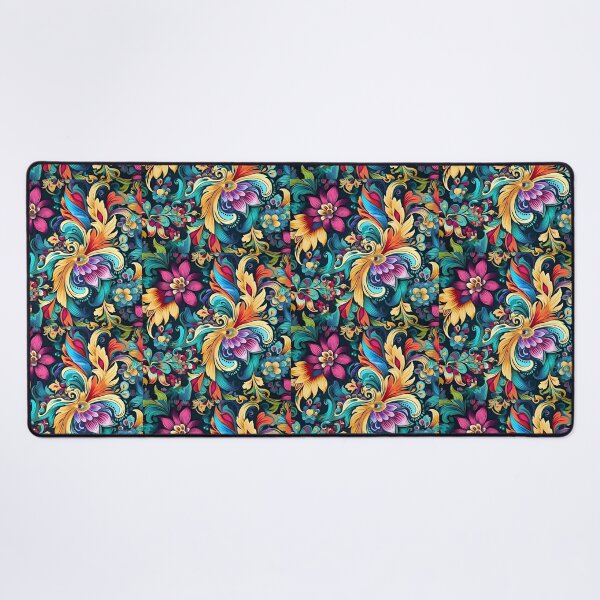 Aperçu de l'œuvre Explosion Florale Boho-Chic créée et vendue par imaginariumlab.