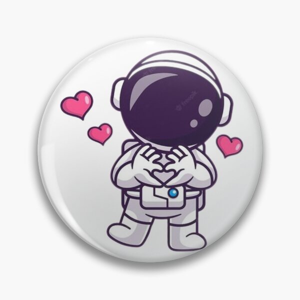 Item preview,  Cute astronaut with love sign hand designed and sold by Stre1f.