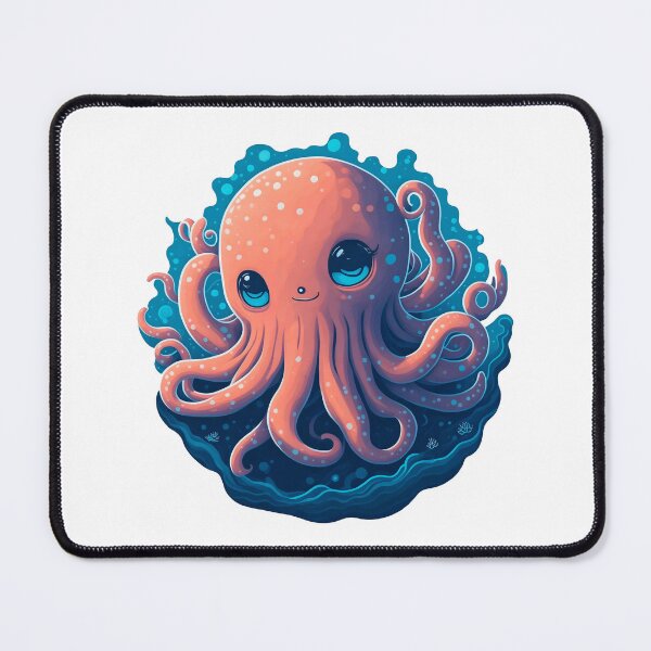 Item preview, Wonders of the ocean, smiling octopus in the depth designed and sold by EnzoGatti.