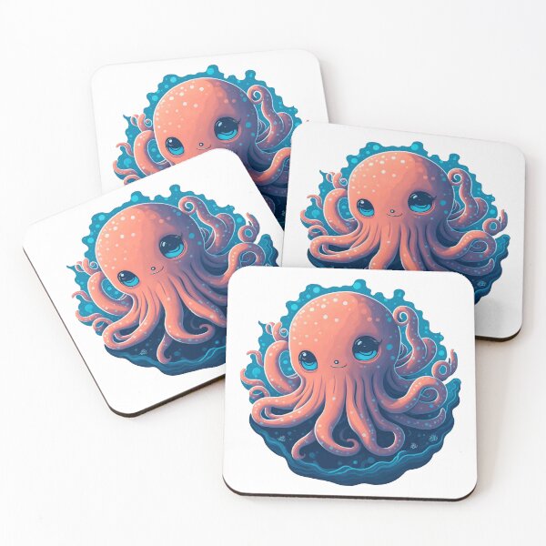 Item preview, Wonders of the ocean, smiling octopus in the depth designed and sold by EnzoGatti.
