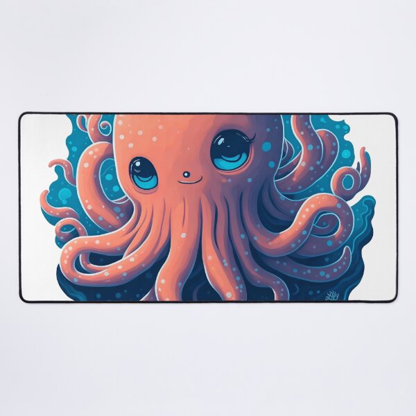 Item preview, Wonders of the ocean, smiling octopus in the depth designed and sold by EnzoGatti.