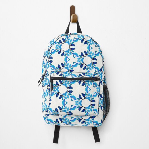 Item preview, Cyan Blue Olympic Flower Pattern designed and sold by artbibun.