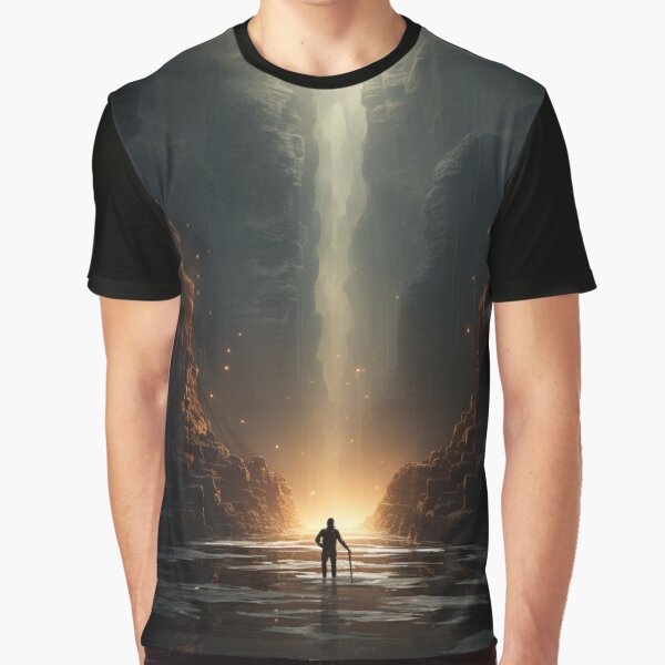 Vista previa del artículo con la obra «Digital Mirage: Sunlit Waterfall in Pixel Precision - 26», diseñado y vendido por Moisky Art.