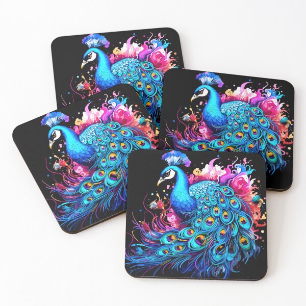 Item preview, Beautiful Blue Abstract Peacock design. designed and sold by Artbyminga.