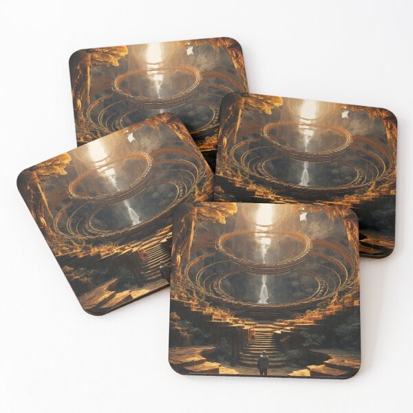 Item preview, Digital Mirage: Sunlit Waterfall in Pixel Precision - 27 designed and sold by Moisky Art.