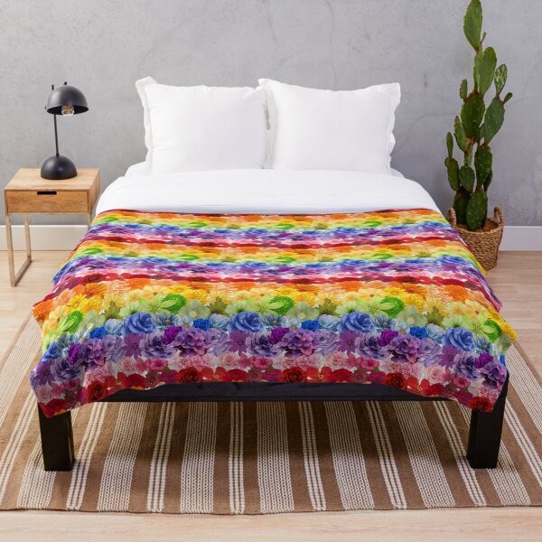 Item preview, rainbow flower pattern designed and sold by ZoisStore.