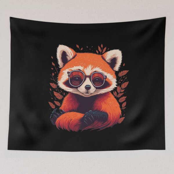 Item preview, Red panda in sunglasses designed and sold by Pug-Obsession.