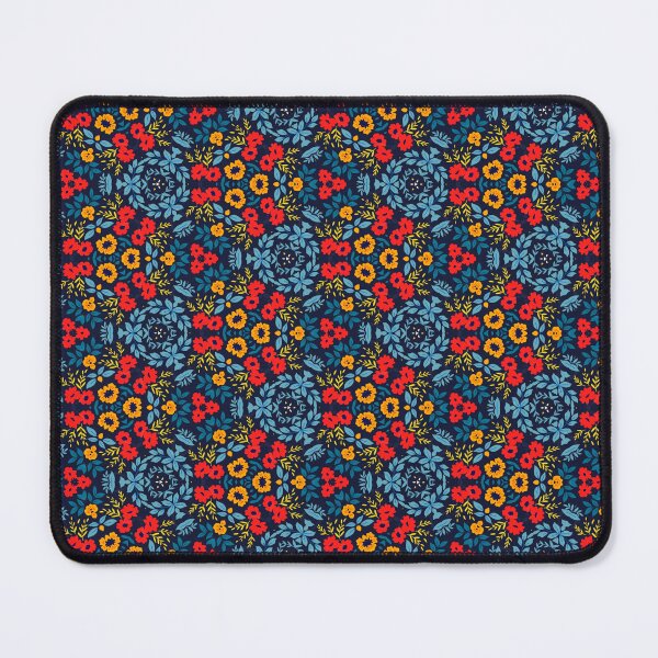Item preview, Dark Blue Flower Pattern designed and sold by artbibun.