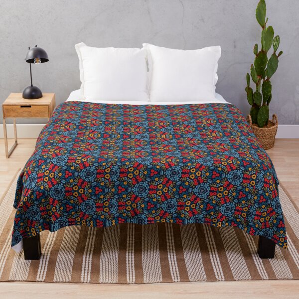 Item preview, Dark Blue Flower Pattern designed and sold by artbibun.