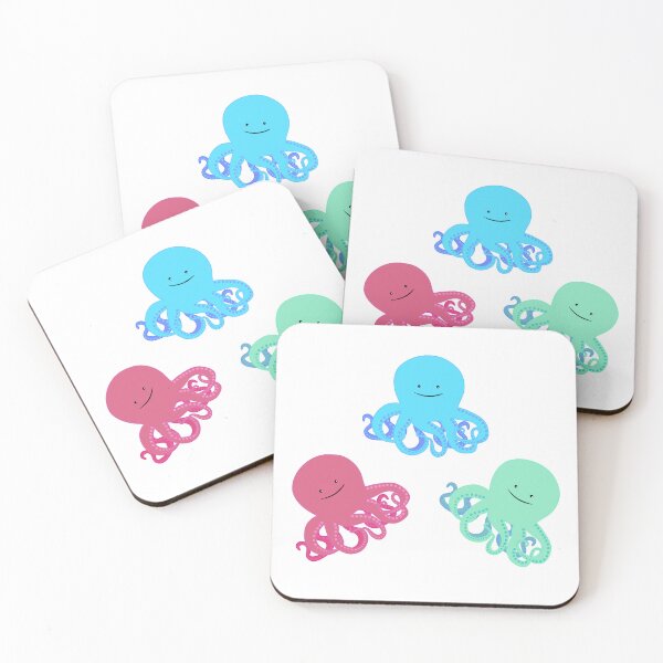 Item preview, Colored Octopus Pattern designed and sold by Brushes with Nature.
