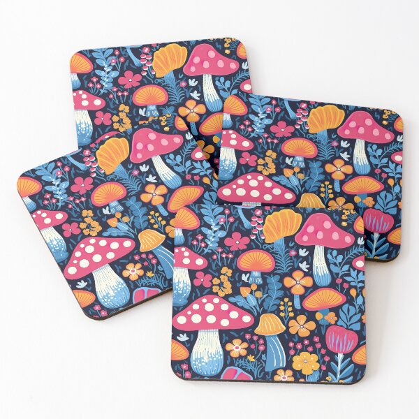 Item preview, Shrooms -- Retro Pattern Design  designed and sold by AestheticNow.