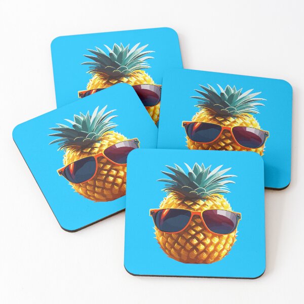 Item preview, Sun-kissed Delight: Pineapple with Sunglasses designed and sold by Pickmash.