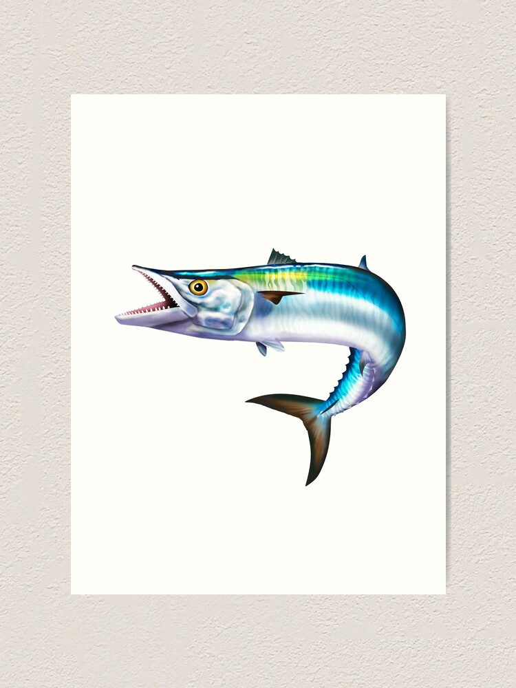 Fishing Pinup Gypsy Girl Riding a Yellowfin Tuna Art Print for Sale by  Mary Tracy