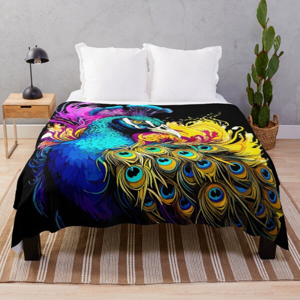 Item preview, Vibrant Abstract Colorful Peacock design. designed and sold by Artbyminga.