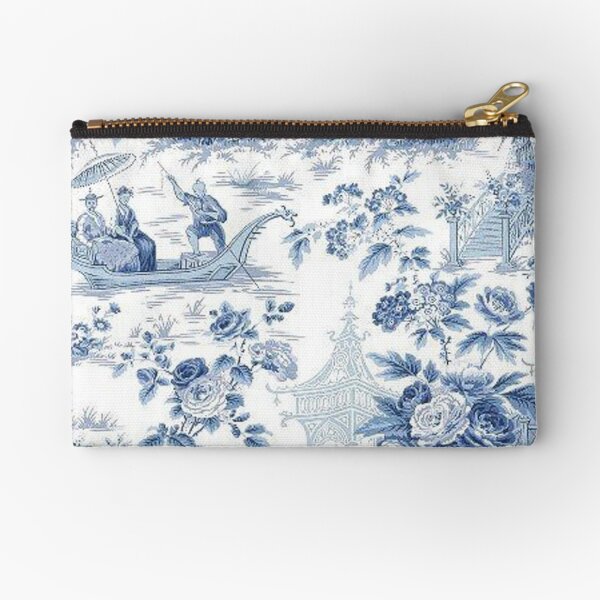 Item preview, Powder Blue Chinoiserie Toile designed and sold by TheChinoiserie.