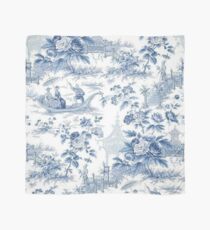 Powder Blue Chinoiserie Toile Scarf