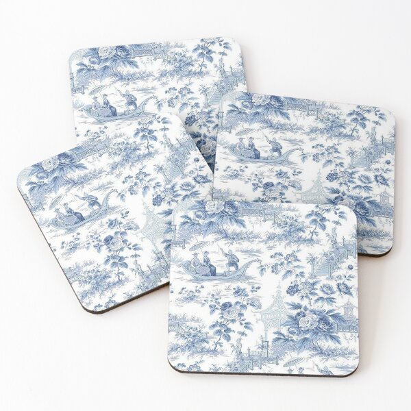 Item preview, Toile Chinoiserie Azul Claro designed and sold by TheChinoiserie.