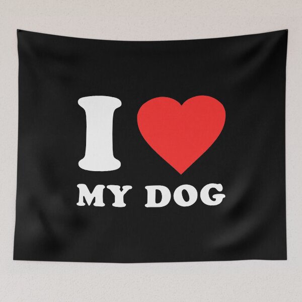 Item preview, I Love My Dog designed and sold by flippinsg.