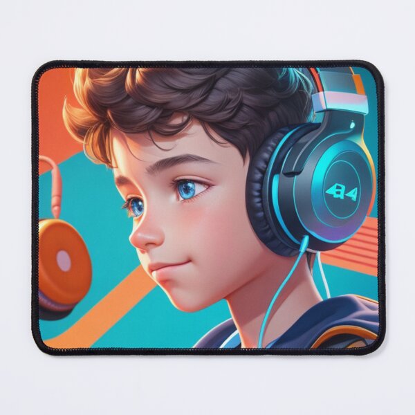 Item preview, A gamer boy illustration generative ai designed and sold by juoctaviniarts.