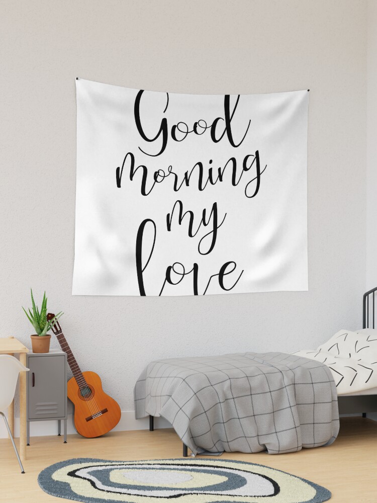  Tela decorativa «Buenos días mi amor» de Dominiquevari