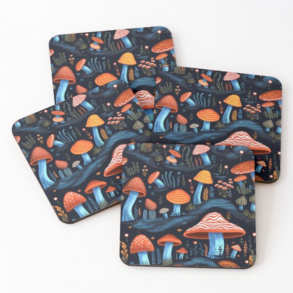Item preview, Fungi -- Retro Pattern Design  designed and sold by AestheticNow.