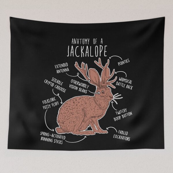 Item preview, Jackalope Anatomy designed and sold by Clara Hollins.